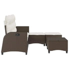 L-vormige tuinbankset met poly rattan en wasbare hoes voor tuin of terras - Tuinsets