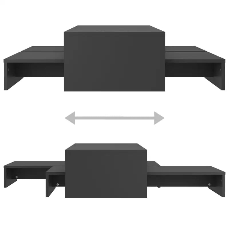 Lage en hoge salontafels van bewerkt hout voor elegantie thuis - Salontafels