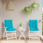 Lage rug stoelkussens van oxford stof voor een frisse buitenruimte - Turquoise / 2 / with 2 elastic straps