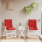 Lage rug stoelkussens van oxford stof voor een frisse buitenruimte - Rood / 2 / with 2 elastic straps - Stoelkussens
