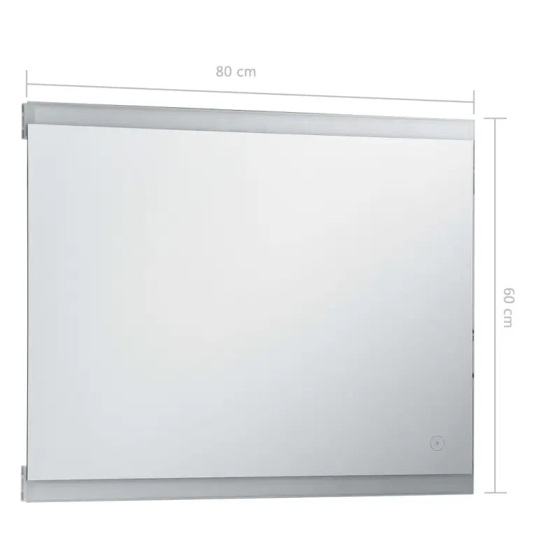 LED-badkamerspiegel levering bevat heldere verlichting en stijlvol ontwerp - 80 x 60 cm / 1 - Spiegels
