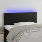 LED Hoofdbord en Voetbord in Kunstleer voor de Slaapkamer - Zwart / 80 x 5 x 78/88 cm / 1 - Hoofdborden en voetborden