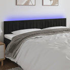 LED Hoofdbord voor een moderne slaapkamer uitstraling - Zwart / 200 x 5 x 78/88 cm / 1 - Hoofdborden en voetborden