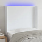 LED Hoofdbord voor een stijlvolle en duurzame slaapkamer uitstraling - Wit / 83 x 16 x 118/128 cm / 1 - Hoofdborden
