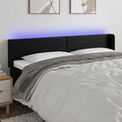 LED Hoofdbord voor een stijlvolle en duurzame slaapkamer uitstraling - Zwart / 183 x 16 x 78/88 cm / 1 - Hoofdborden