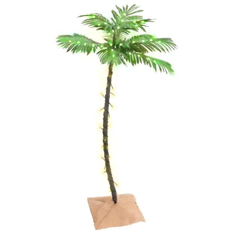 LED Kerstboom met jute stof en warme witte LED-verlichting - 120 cm / 1 - Kerstbomen