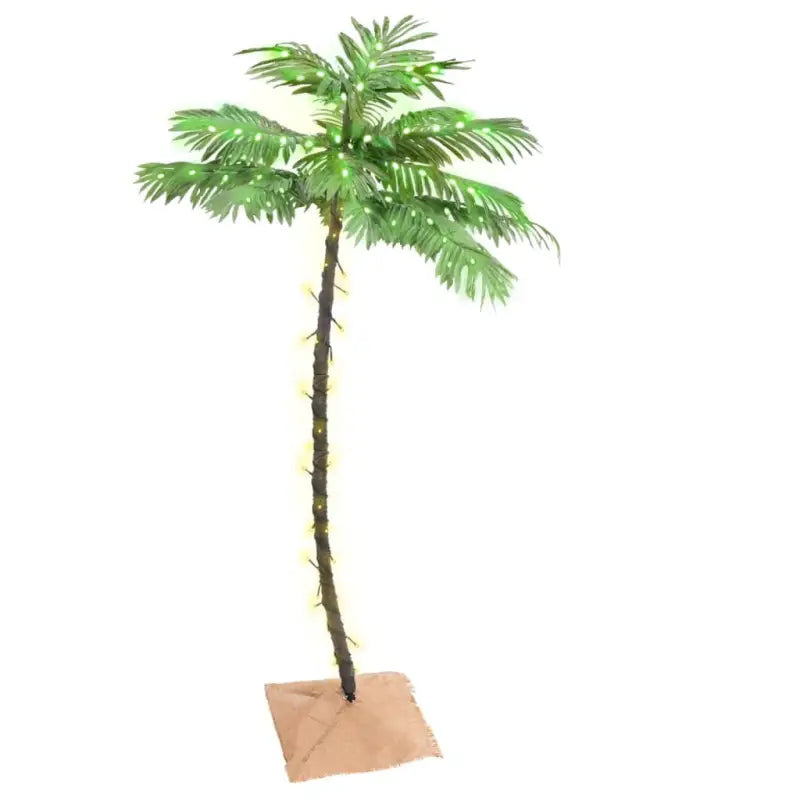 LED Kerstboom met jute stof en warme witte LED-verlichting - 150 cm / 1 - Kerstbomen
