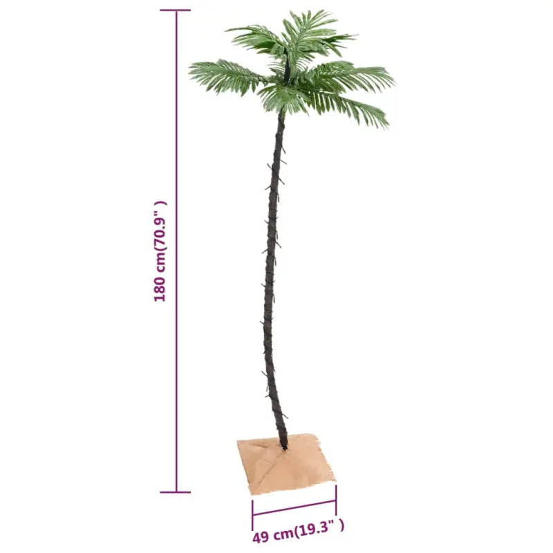 LED Kerstboom met jute stof en warme witte LED-verlichting - Kerstbomen