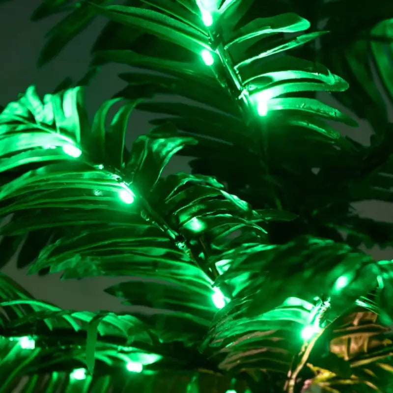 LED Kerstboom met jute stof en warme witte LED-verlichting - Kerstbomen