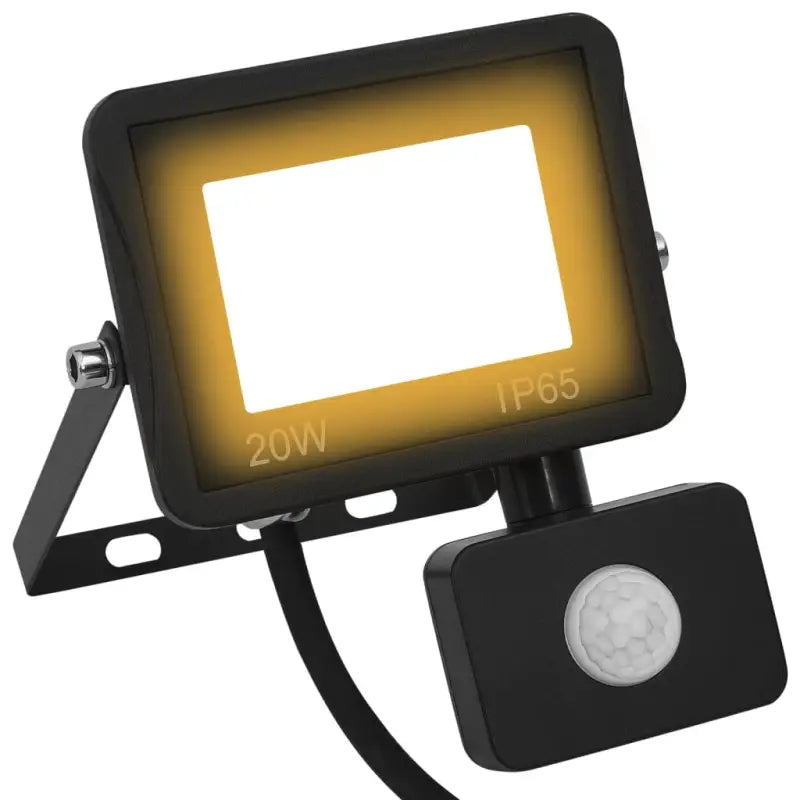 LED-spotlight met sensor voor tuin oprit en veranda - Warmwit / 1 / 20 w - Schijnwerpers & spotlights