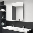 LED Wandspiegelkast voor een moderne en gezellige badkamer sfeer - Wit en eiken / 1 - Badkamerkaptafels