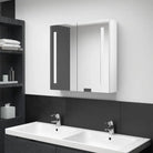 LED-Wandspiegelkast voor een moderne en sfeervolle badkamer - Glanzend wit / 62 x 14 x 60 cm / 1 - Badkamerkaptafels