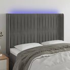 Leslicht hoofdeinde en voetbord voor een moderne slaapkamer - Lichtgrijs / 147 x 16 x 118/128 cm / 1 - Hoofdborden