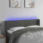 Leslicht hoofdeinde en voetbord voor een moderne slaapkamer - Donkergrijs / 147 x 16 x 78/88 cm / 1 - Hoofdborden