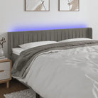 Leslicht hoofdeinde en voetbord voor een moderne slaapkamer - Lichtgrijs / 203 x 16 x 78/88 cm / 1 - Hoofdborden