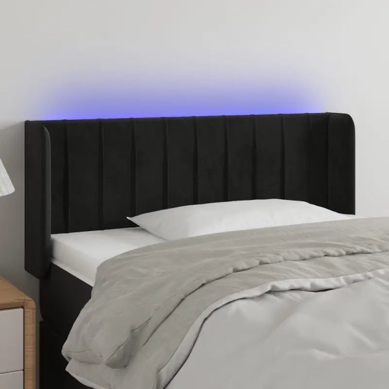 Leslicht hoofdeinde en voetbord voor een moderne slaapkamer - Zwart / 83 x 16 x 78/88 cm / 1 - Hoofdborden en voetborden