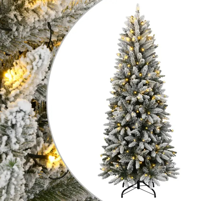 Levende kunstkerstboom met automatische takken voor een feestelijke sfeer - 120 cm / 1 / met LED - Kerstbomen
