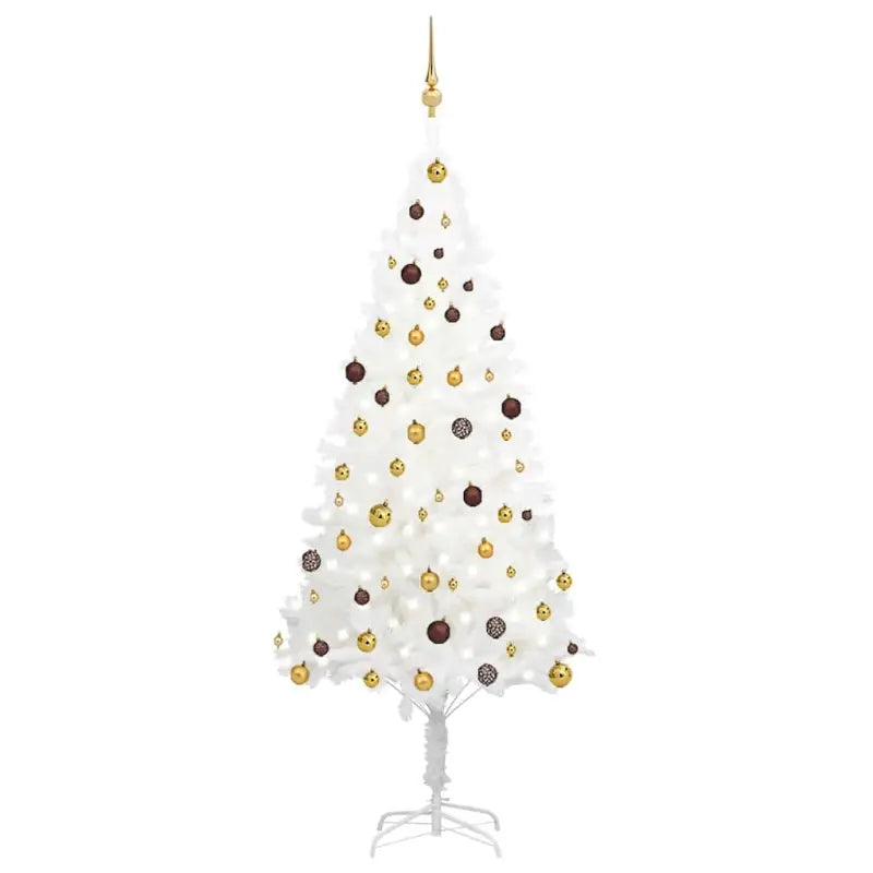 Levensachtige Kunstkerstboom met Realistische Naaldvormen - Goud / 210 x 105 cm / 1 - Kerstbomen