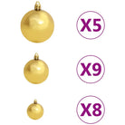 Levensachtige Kunstkerstboom met Realistische Naaldvormen - Kerstbomen