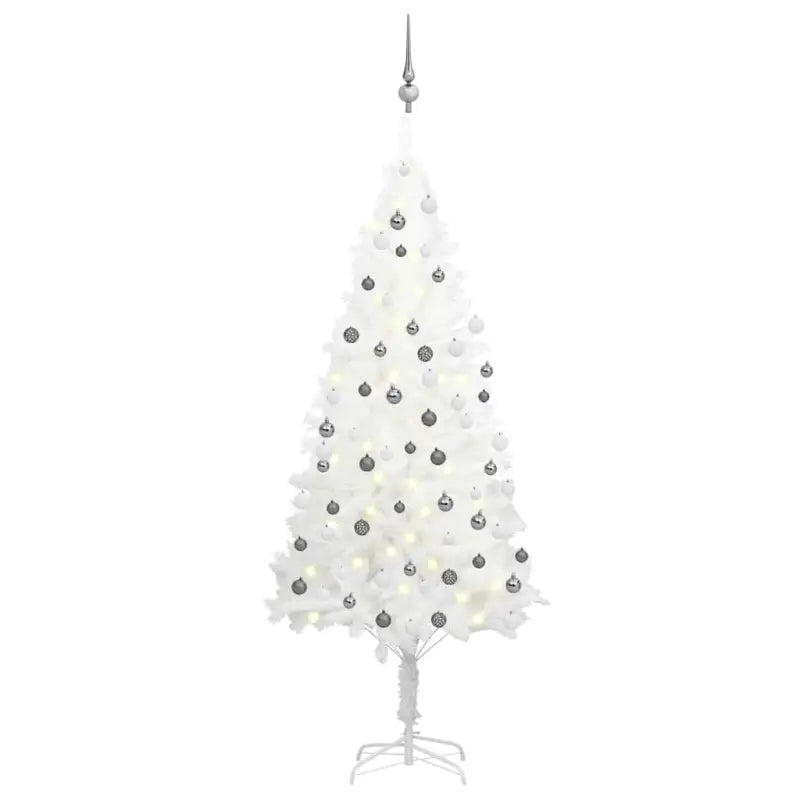 Levensachtige Kunstkerstboom met Realistische Naaldvormen - Wit / 180 x 90 cm / 1 - Kerstbomen