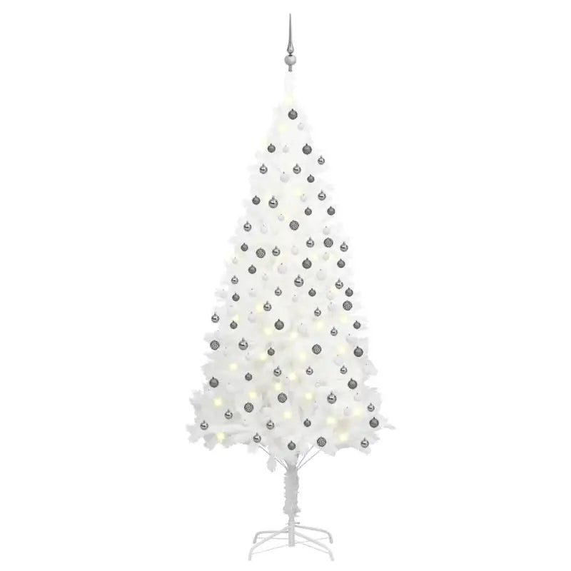 Levensachtige Kunstkerstboom met Realistische Naaldvormen - Wit / 210 x 105 cm / 1 - Kerstbomen