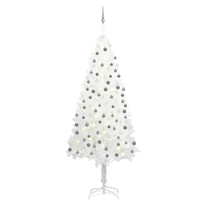 Levensachtige Kunstkerstboom met Realistische Naaldvormen - Wit / 240 x 100 cm / 1 - Kerstbomen