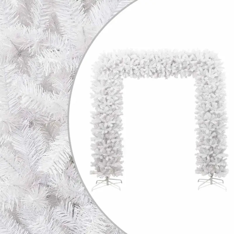 Levensechte Kerstboog voor een Gezellige Feestelijke Sfeer - Wit / 240 x 215 cm / 1 - Kerstbomen