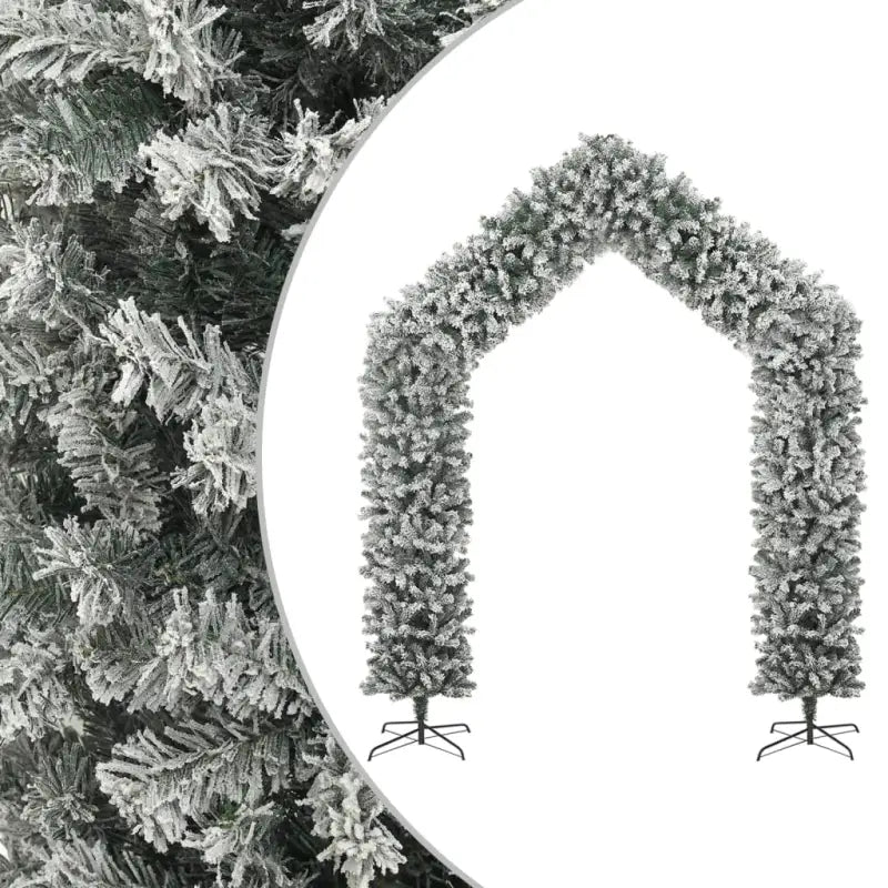 Levensechte Kerstboog voor een Gezellige Feestelijke Sfeer - Wit en groen / 270 x 215 cm / 1 - Kerstbomen