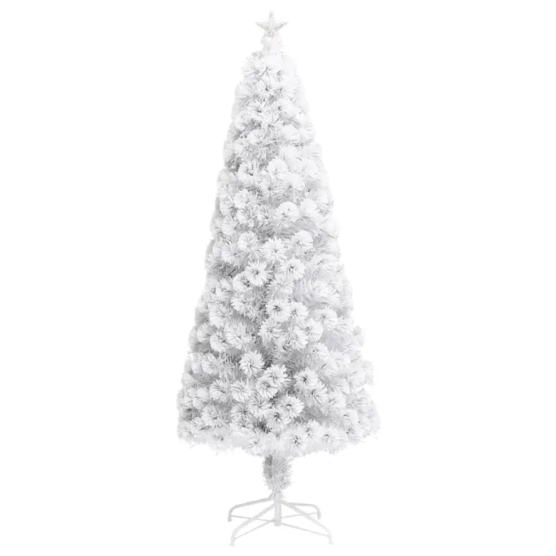 Levensechte Kunstkerstboom met LED en glasvezelverlichting - Kerstbomen