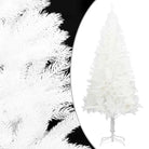 Levensechte naalden Kunstkerstboom voor binnen en beschut buitengebruik - Wit / 210 cm / 1 - Kerstbomen