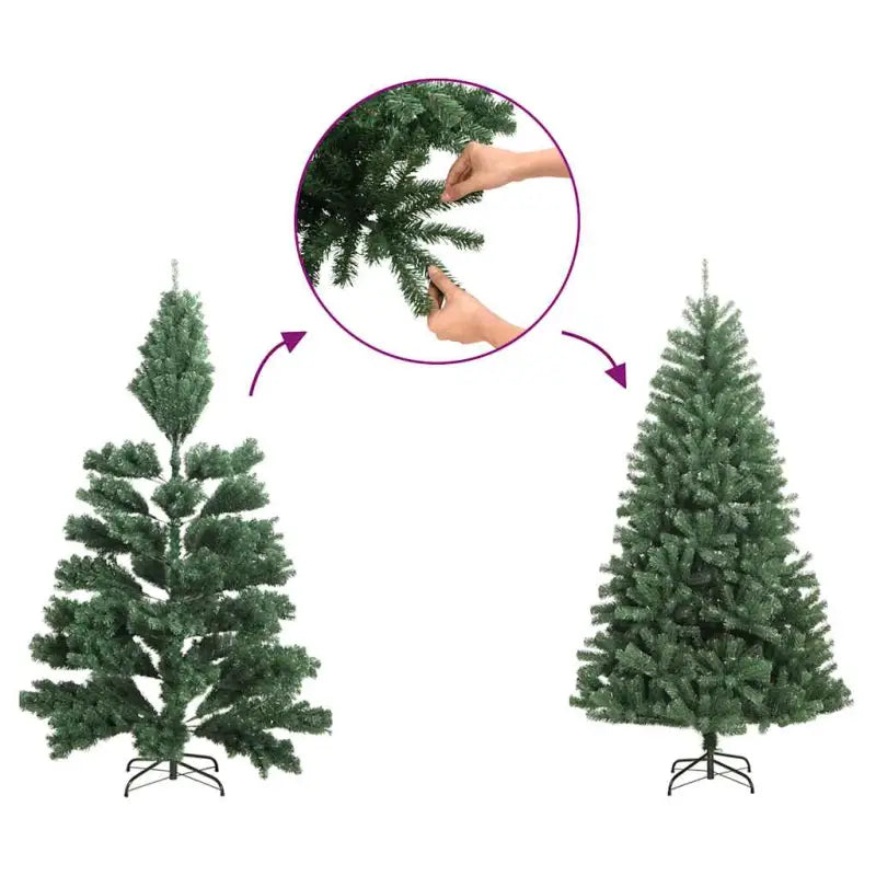 Levensechte smalle kunstkerstboom met volle uitstraling - Kerstbomen