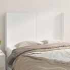 Levering bevat een klassiek hoofdbord met trendy ontwerp en hoogwaardig kunstleer - Wit / 147 x 16 x 118/128 cm / 1