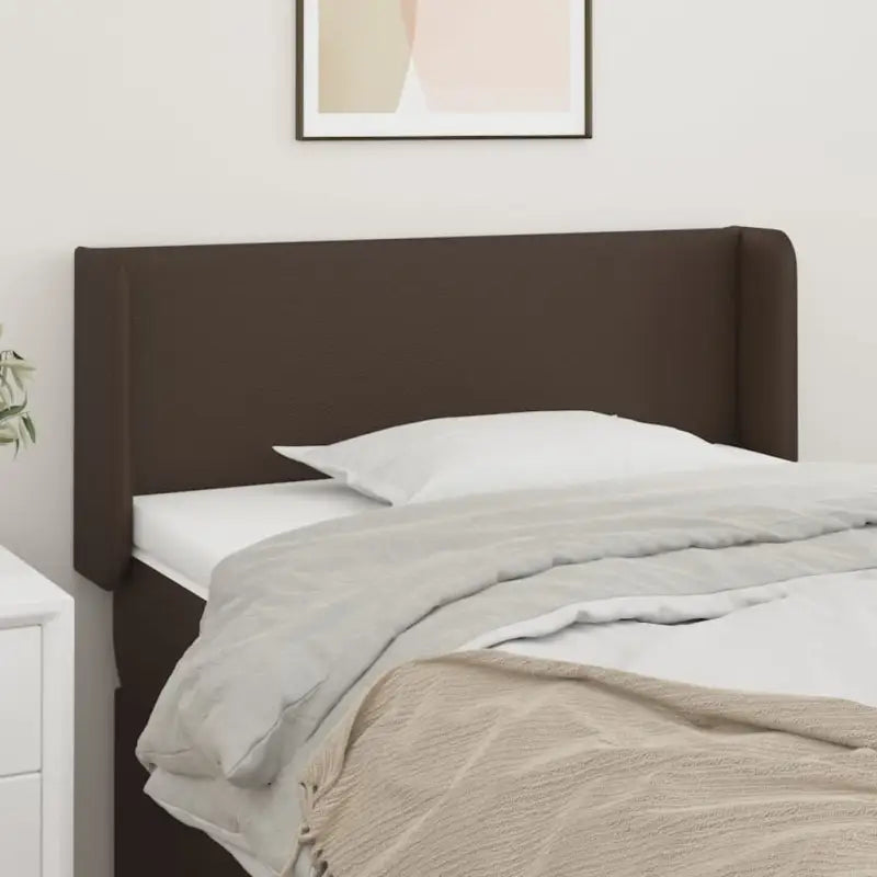 Levering bevat een klassiek hoofdbord met trendy ontwerp en hoogwaardig kunstleer - Bruin / 83 x 16 x 78/88 cm / 1