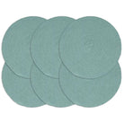 Levering bevat handgeweven jute placemats voor een unieke keukenlook - Groen / 6 / Katoen - Placemats