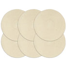 Levering bevat handgeweven jute placemats voor een unieke keukenlook - Bruin / 6 / Katoen - Placemats