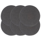 Levering bevat handgeweven jute placemats voor een unieke keukenlook - Donkergrijs / 6 / Katoen - Placemats