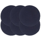 Levering bevat handgeweven jute placemats voor een unieke keukenlook - Marineblauw / 6 / Katoen - Placemats