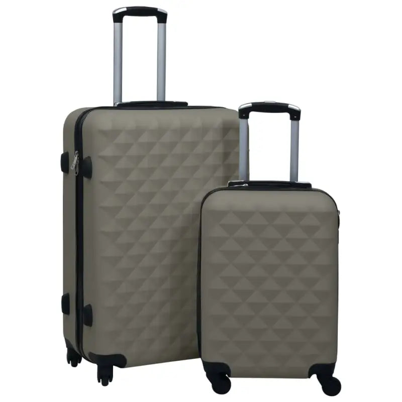 Levering bevat stevige ABS koffer set voor reizen en vakanties - Antraciet / 1 / 4 - Koffers