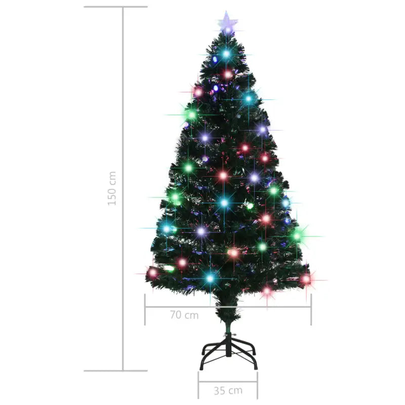 Lichte kunstkerstboom voor binnen en beschut buitengebruik met levering bevat - Kerstbomen