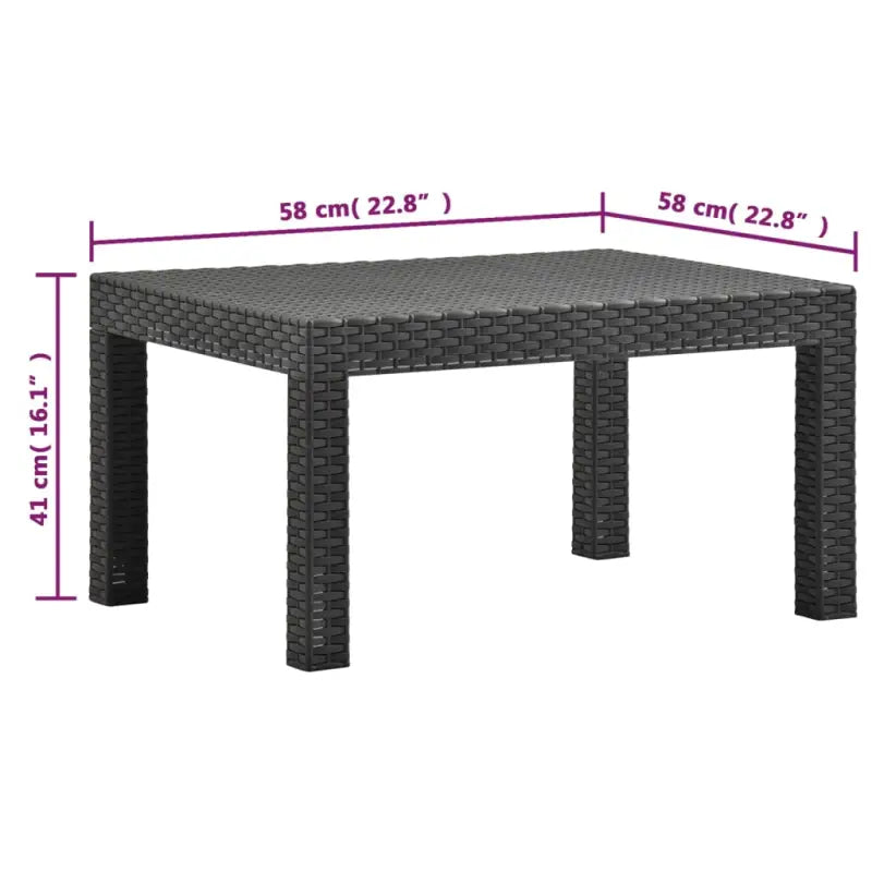 Lichte tuinset voor buitengebruik met gemakkelijk te reinigen materiaal - Tuinsets