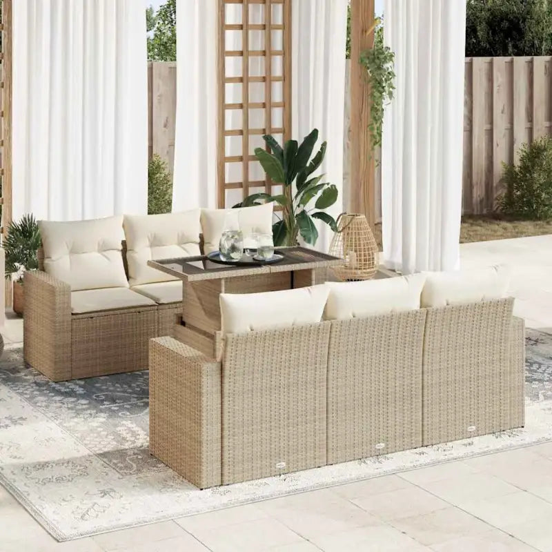 Lichte waterdichte tuinset met gepoedercoat staal in lichtgrijs materiaal - beige en crèmekleurig / met opbergruimte