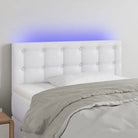Lichtgevend Hoofdbord en Voetbord in Modern Kunstleer - Wit / 100 x 5 x 78/88 cm / 1 - Hoofdborden en voetborden