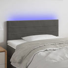 Lichtgevend hoofdbord en voetbord voor een moderne slaapkamer - Donkergrijs / 90 x 5 x 78/88 cm / 1 - Hoofdborden