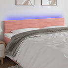Lichtgevend hoofdbord en voetbord voor een moderne slaapkamer - Roze / 200 x 5 x 78/88 cm / 1 - Hoofdborden
