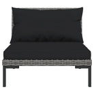 Lichtgewicht loungeset met halfrond PE-rattan en comfortabele afmetingen - Tuinsets