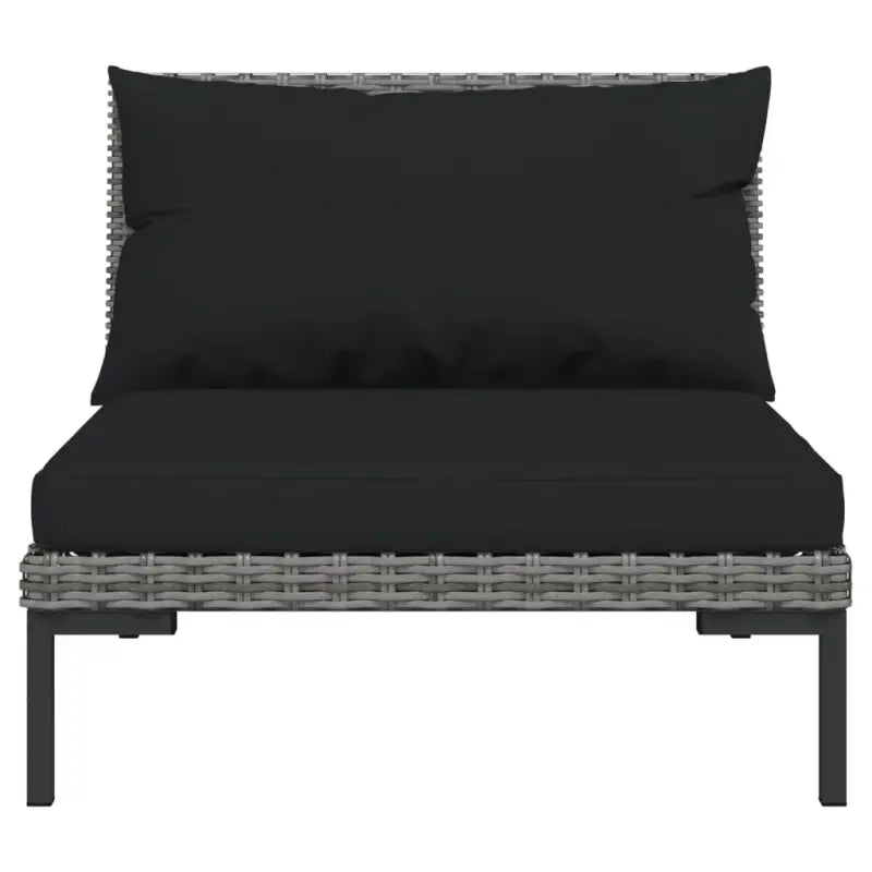Lichtgewicht loungeset met halfrond PE-rattan en comfortabele afmetingen - Tuinsets