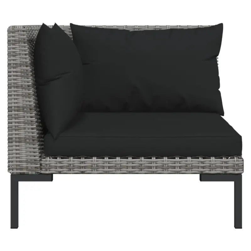 Lichtgewicht loungeset met halfrond PE-rattan en comfortabele afmetingen - Tuinsets