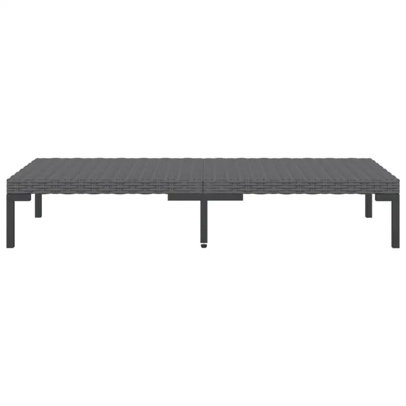Lichtgewicht loungeset met halfrond PE-rattan en comfortabele afmetingen - 2x midden + 4x hoek + Tafel - Tuinsets