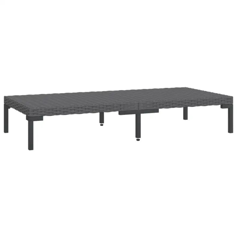Lichtgewicht loungeset met halfrond PE-rattan en comfortabele afmetingen - 2x midden + 4x hoek + Tafel - Tuinsets