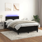 Lichtgrijs boxspring met fluweel materiaal en schuim vulling - Bedden & bedframes